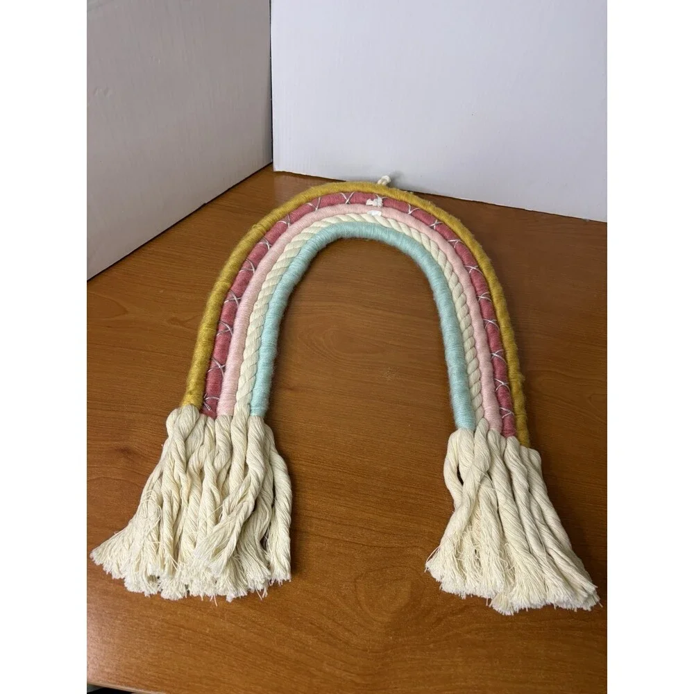 Pillowfort Rainbow Rope Hanging Kids Wall Decor 15